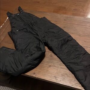 Black Snow Bib Overalls